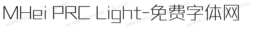 MHei PRC Light字体转换